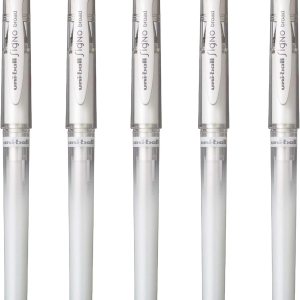 Uni -Ball Signo – Bolígrafo de gel de punta ancha tinta blanca 0039in 5 unidades Colombia Uni -Ball Signo – Bolígrafo de gel de punta ancha tinta blanca 0039in 5 unidades Colombia