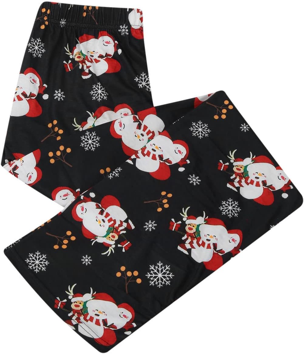 JEGULV Pijamas de Navidad para la familia de 4, conjunto de pijamas familiares de Navidad, pijamas familiares a cuadros rojos y verdes