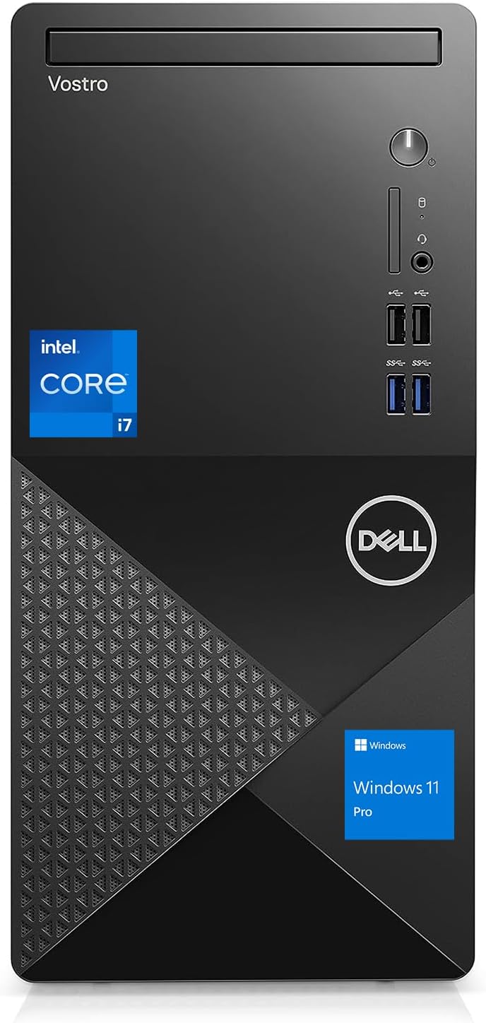 Dell Vostro 3000 Series 3910 Escritorio empresarial  Intel Core i7-12700  32 GB de RAM  SSD de 1 TB  HDMI  DP  Teclado y mouse con cable  Wi-Fi 6