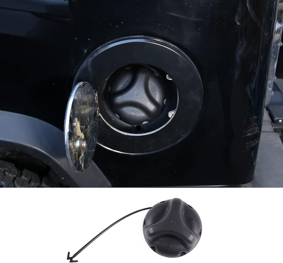 Tapa de gas para llenado de depósito de combustible, tapa de gasolina compatible con Hummer H2 2004 2005 2006 2007, Hummer H3 2006 2007 2008 2009
