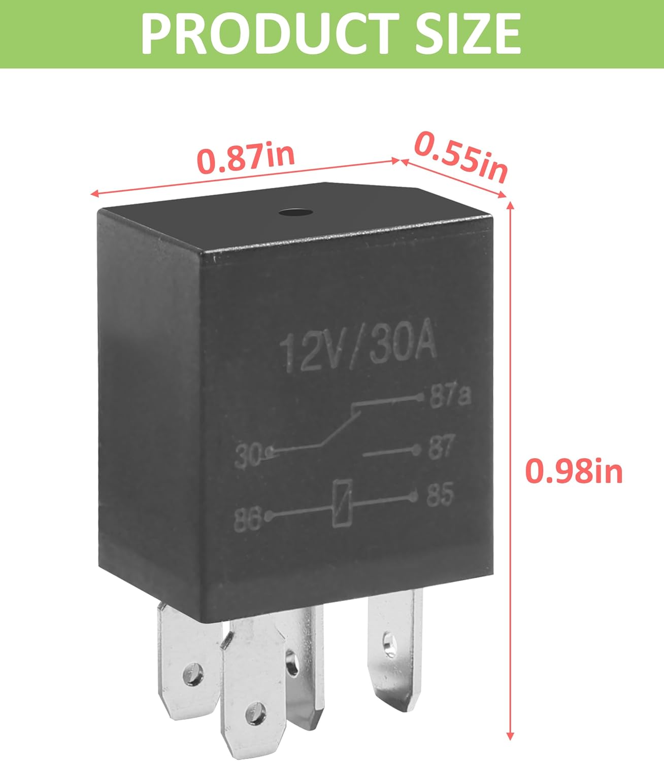 Relé para automóvil, interruptor de relé resistente para automóvil, relé automotriz multiusos, accesorios de repuesto automático, relé estándar