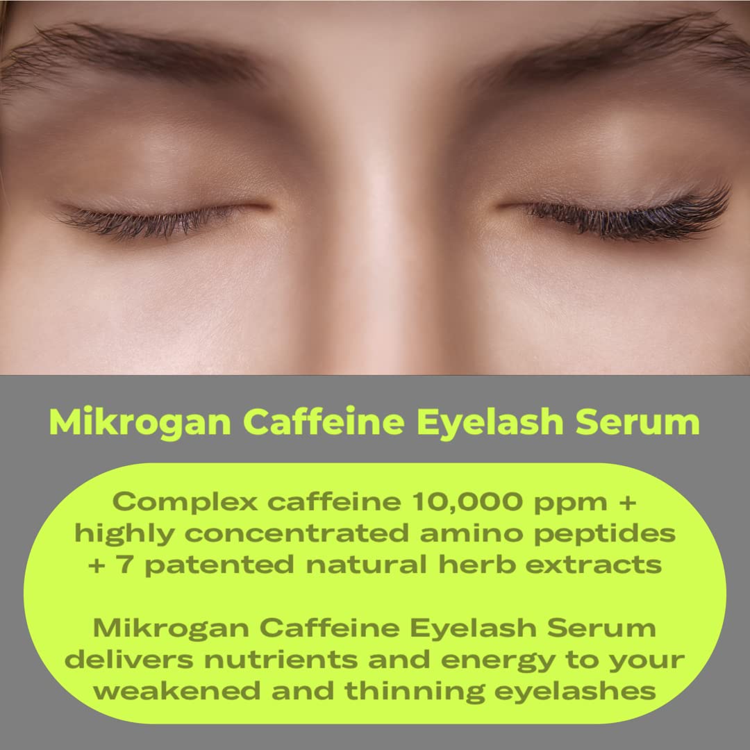 MIKROGAN CAFFEINE – Suero para el crecimiento de pestañas y cejas
