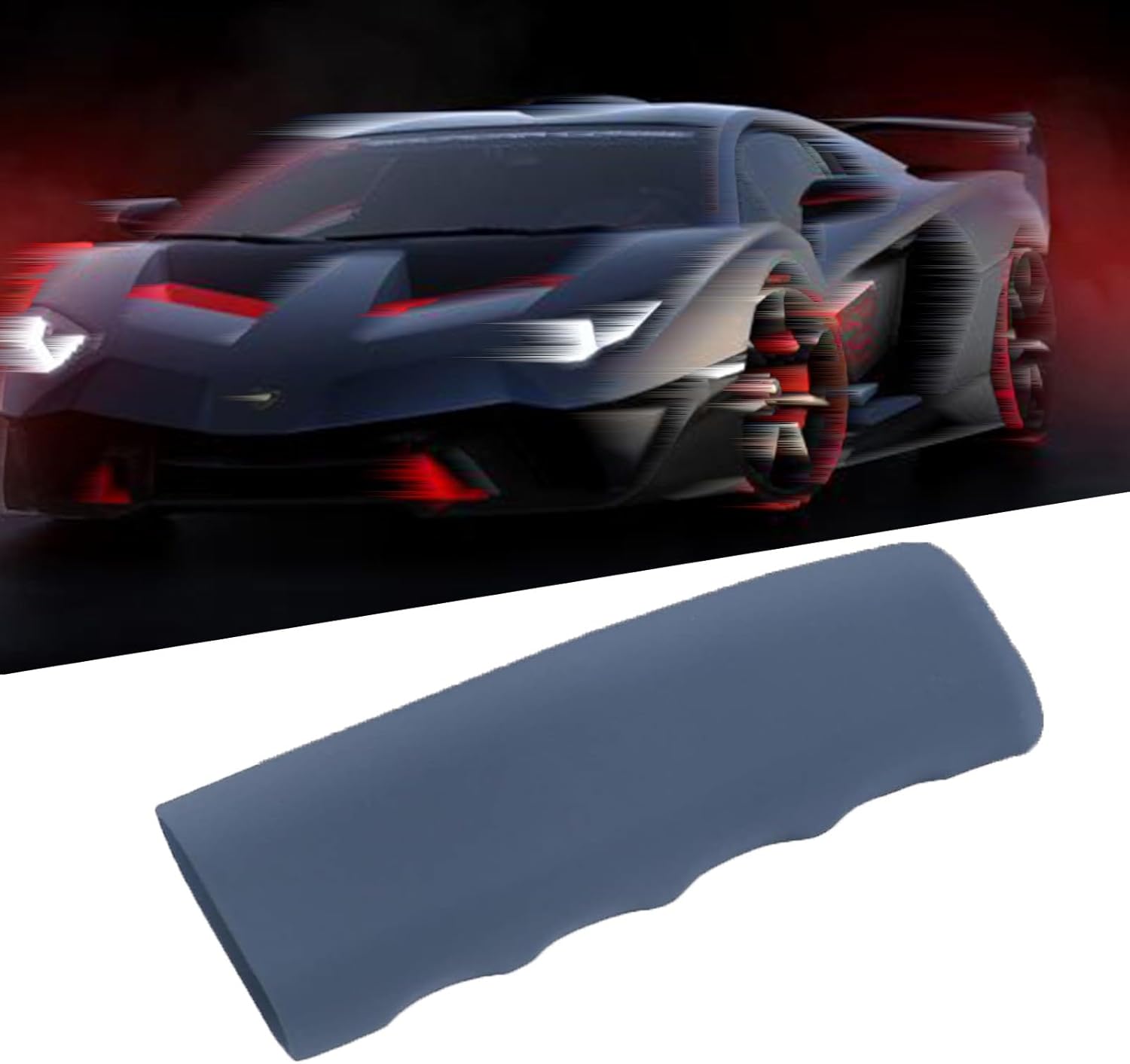 1 funda para freno de mano para automóvil, kit decorativo de palanca de freno de mano de silicona, protector de manija de freno en forma de onda,