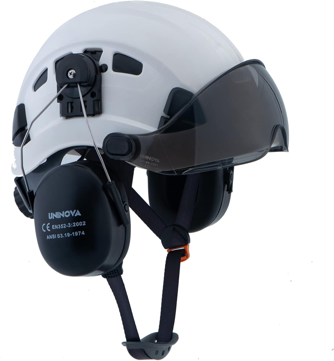 UNINOVA Arborist Helmet Forestry Helmet Chainsaw Helmet with Visor and Earmuffs,OSHA Safety Hard Hat Helmet for Logging Trimming Mowing Climbing