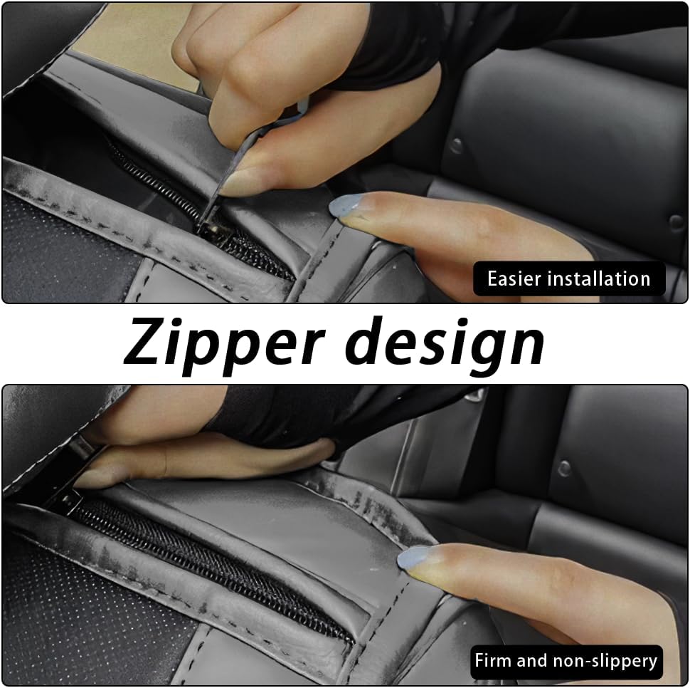 Funda de asiento de automóvil para Mazda CX-90 2024, 2 asientos, de piel napa, impermeable, antideslizante, compatible con bolsa de aire, fácil de