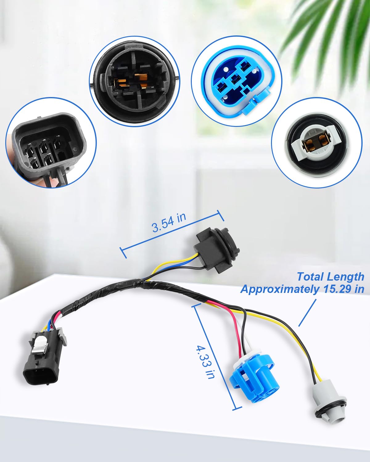 Arnés de cables de faros delanteros 645-205 para montaje de faros izquierdo o derecho con enchufe para Chevrolet Cobalt 2005-2008, apto para Pontiac