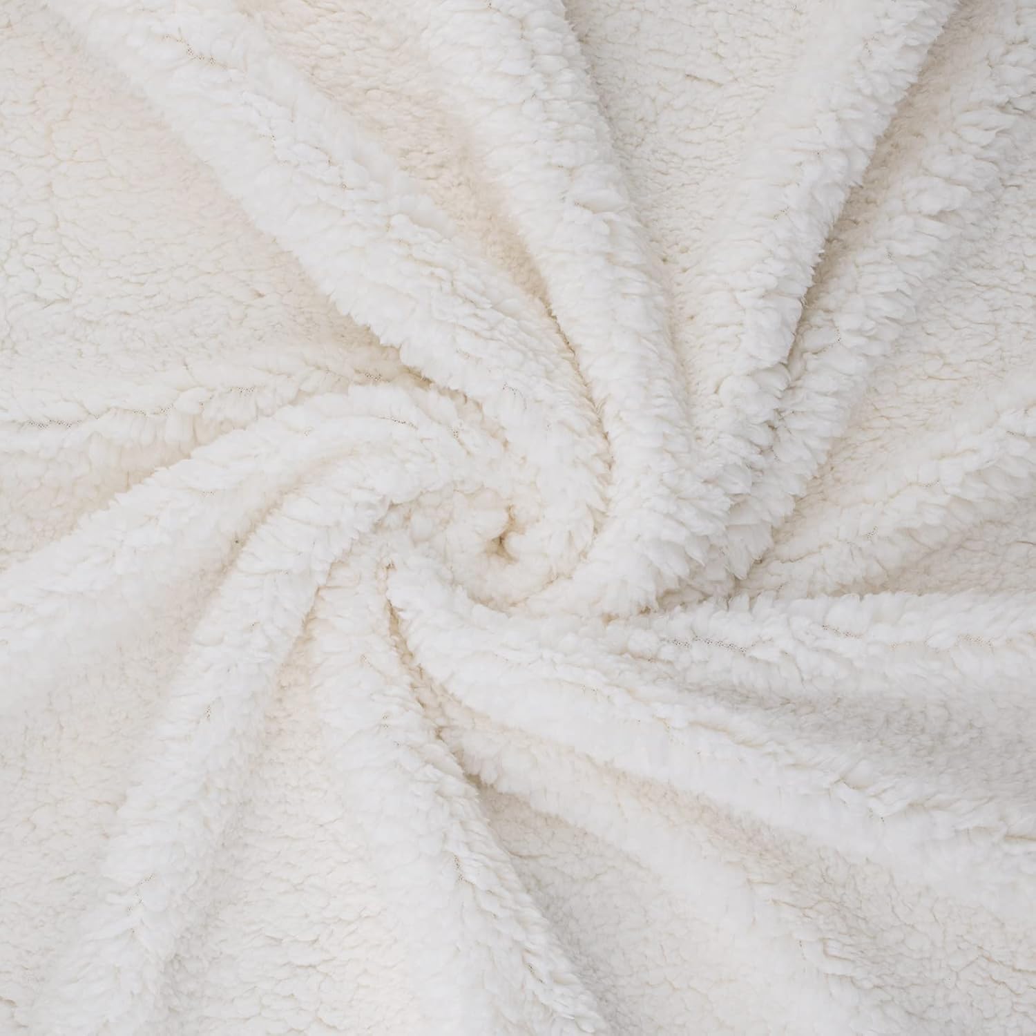 BEAUTEX Manta de forro polar sherpa, manta y mantas de felpa a cuadros súper suaves y cálidas, manta ligera y acogedora para sofá cama (beige, manta