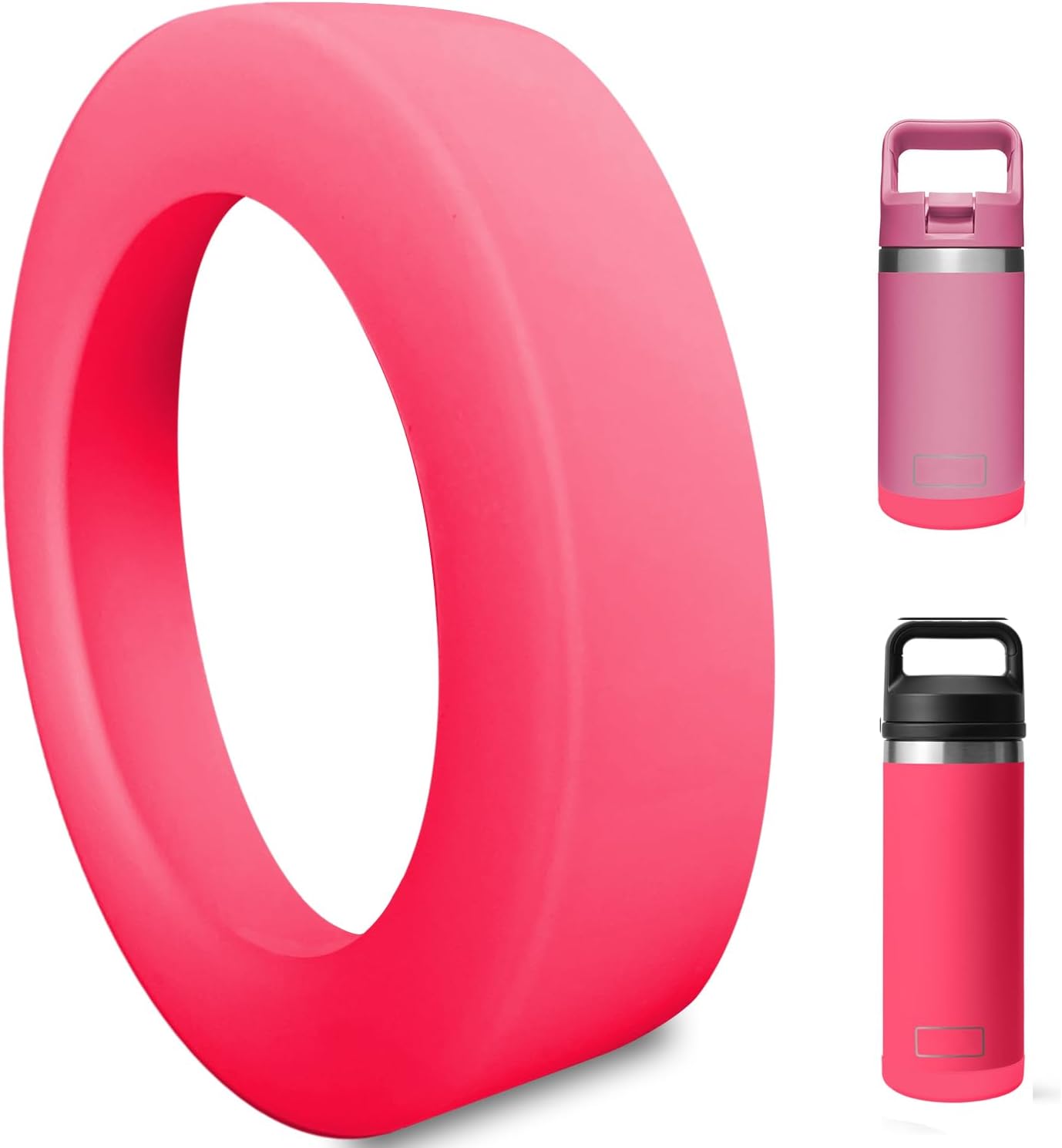 Funda de silicona para botas YETI Rambler Jr de 12 onzas y Rambler de 12 onzas y 18 onzas, protección más segura para botella YETI Rambler  Apto