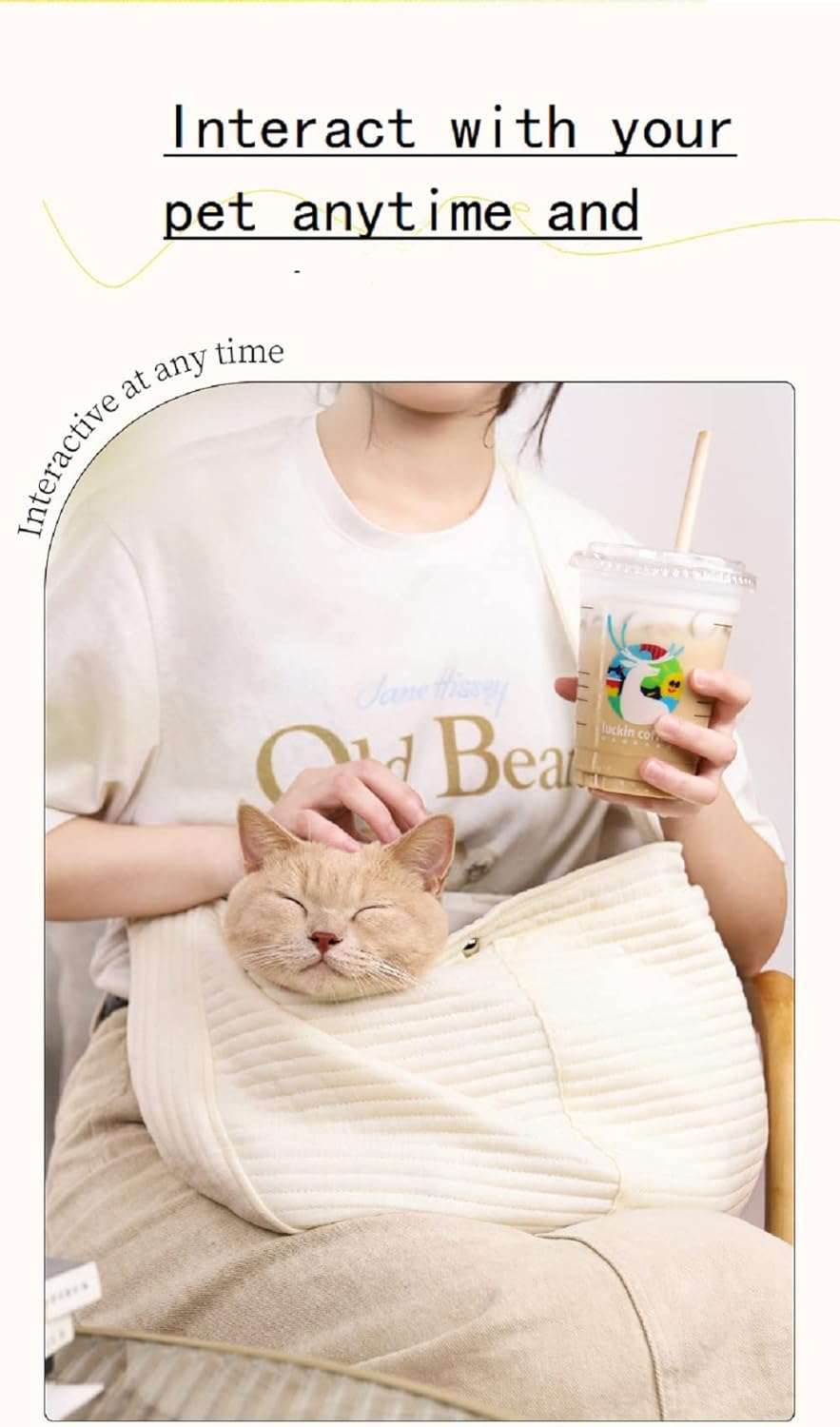 Bolsa para gatos, bolsa portátil para mascotasperros, bolso mensajero para gatoperro, bolso de gato de un hombro, bolso de lona para perros
