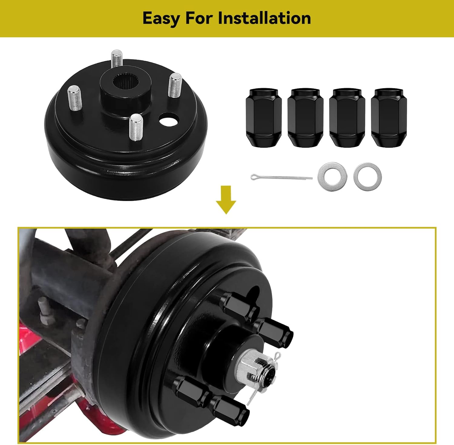 EZGO Buje de tambor de freno de 1 pulgada con orificio grande para 1991 hasta 4 ciclos de gasolina EZGO TXTMedallistaRXVMarathonMPTColumbia Golf