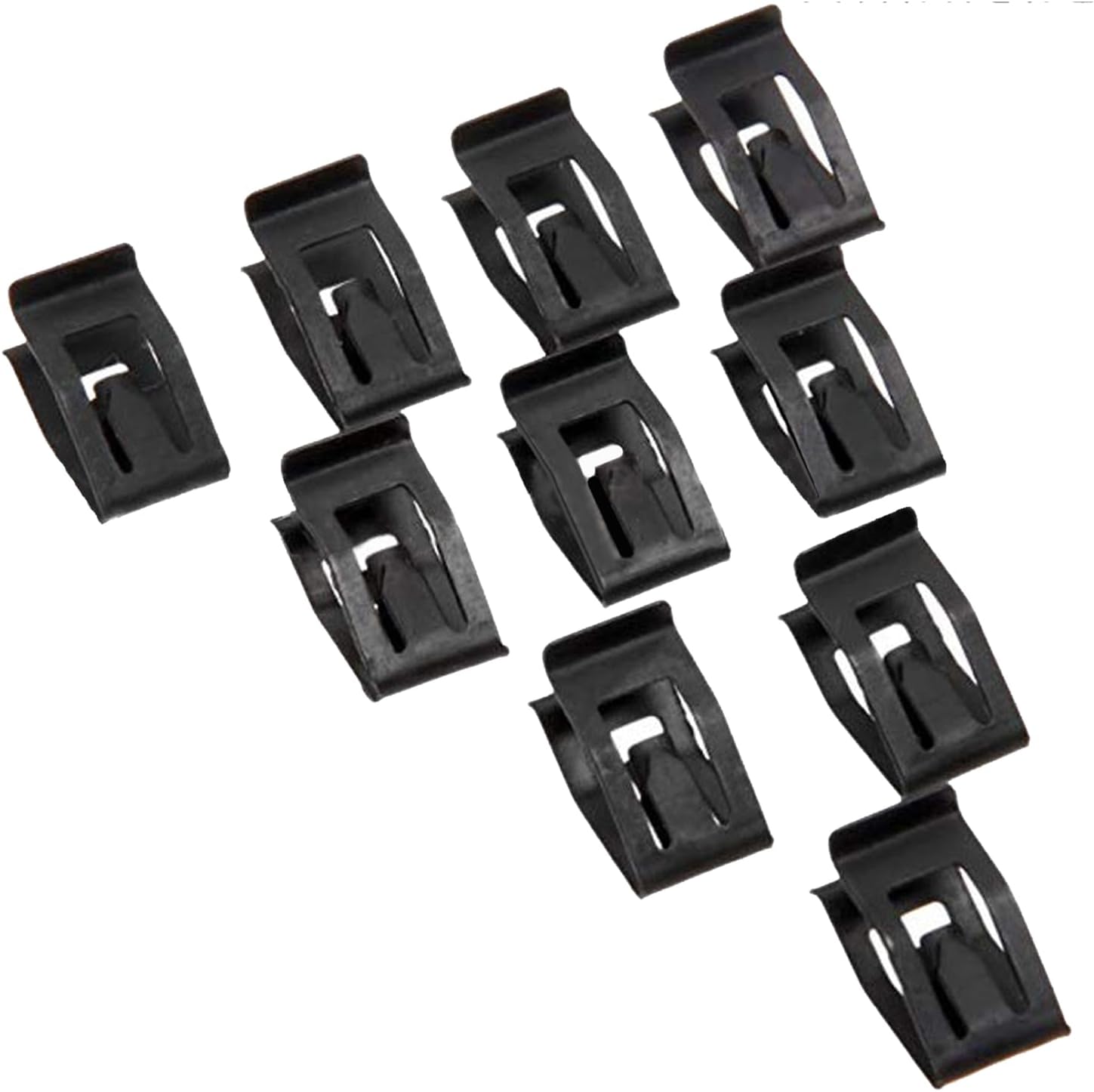 20 clips de metal en forma de V para panel de instrumentos de automóvil, piezas estampadas en forma de U, reemplazo de fijación, panel de