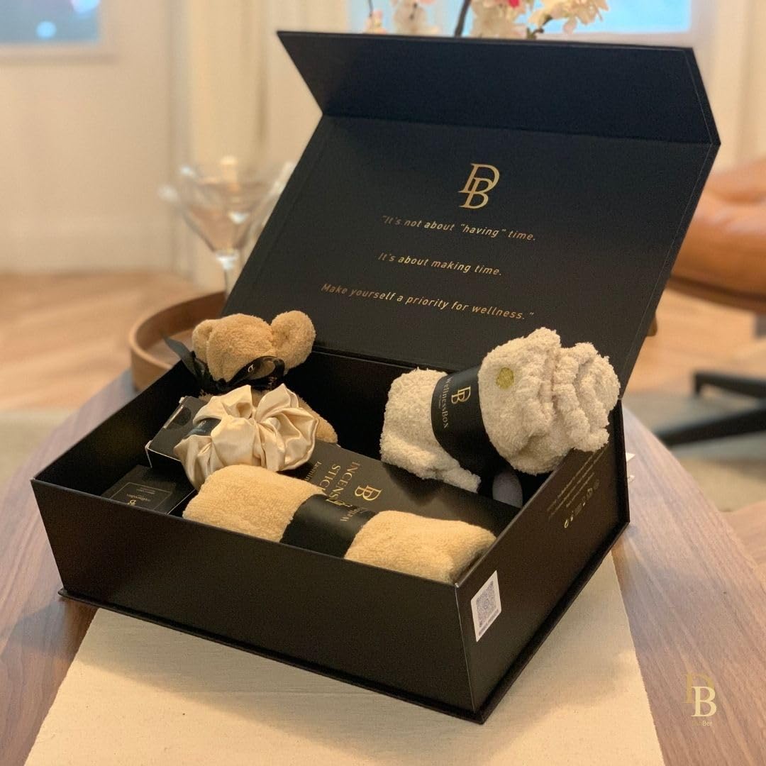 DINBER Wellness Box – 12 cestas de regalo de spa para mujeres, regalo amoroso para cumpleaños, mejor amiga, recupérate pronto. Vela perfumada de