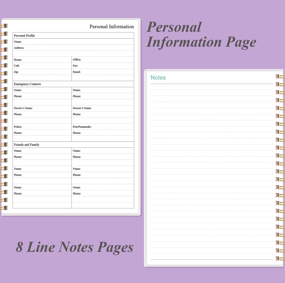 Cuaderno de reuniones para el trabajo con artículos de acción, planificador de proyectos en espiral A5 para tomar notas, notas de reuniones de