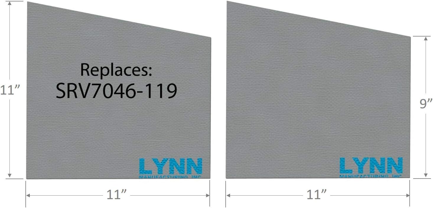 Lynn Manufacturing Tablero deflector Quadrafire de repuesto, 2700-I Acc & Voyageur, juego de 2, SRV7046-119, 2358A