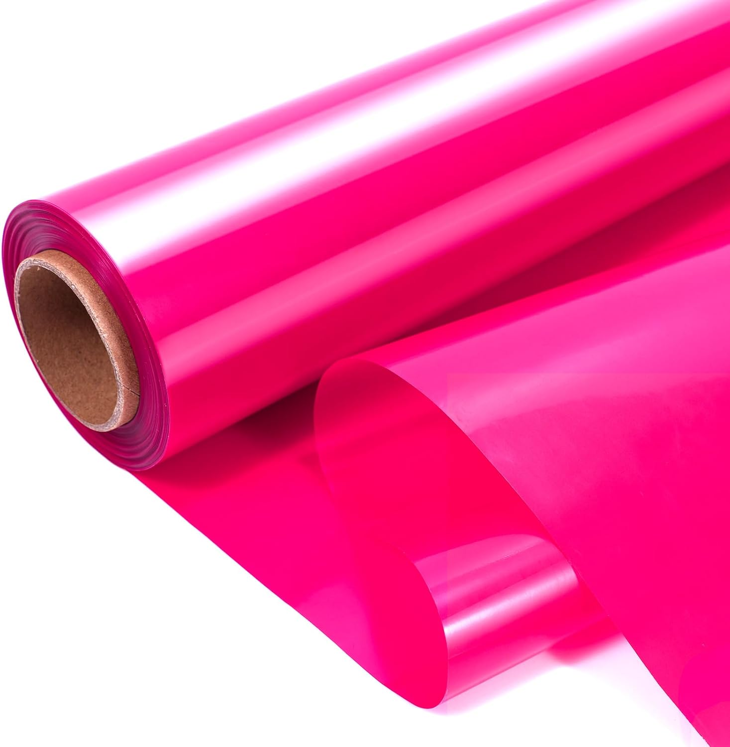 HiloPack Rollo de celofán para el día de San Valentín para cestas de regalo, papel de regalo de celofán rosa extra grande de 3 mil, 34 pulgadas