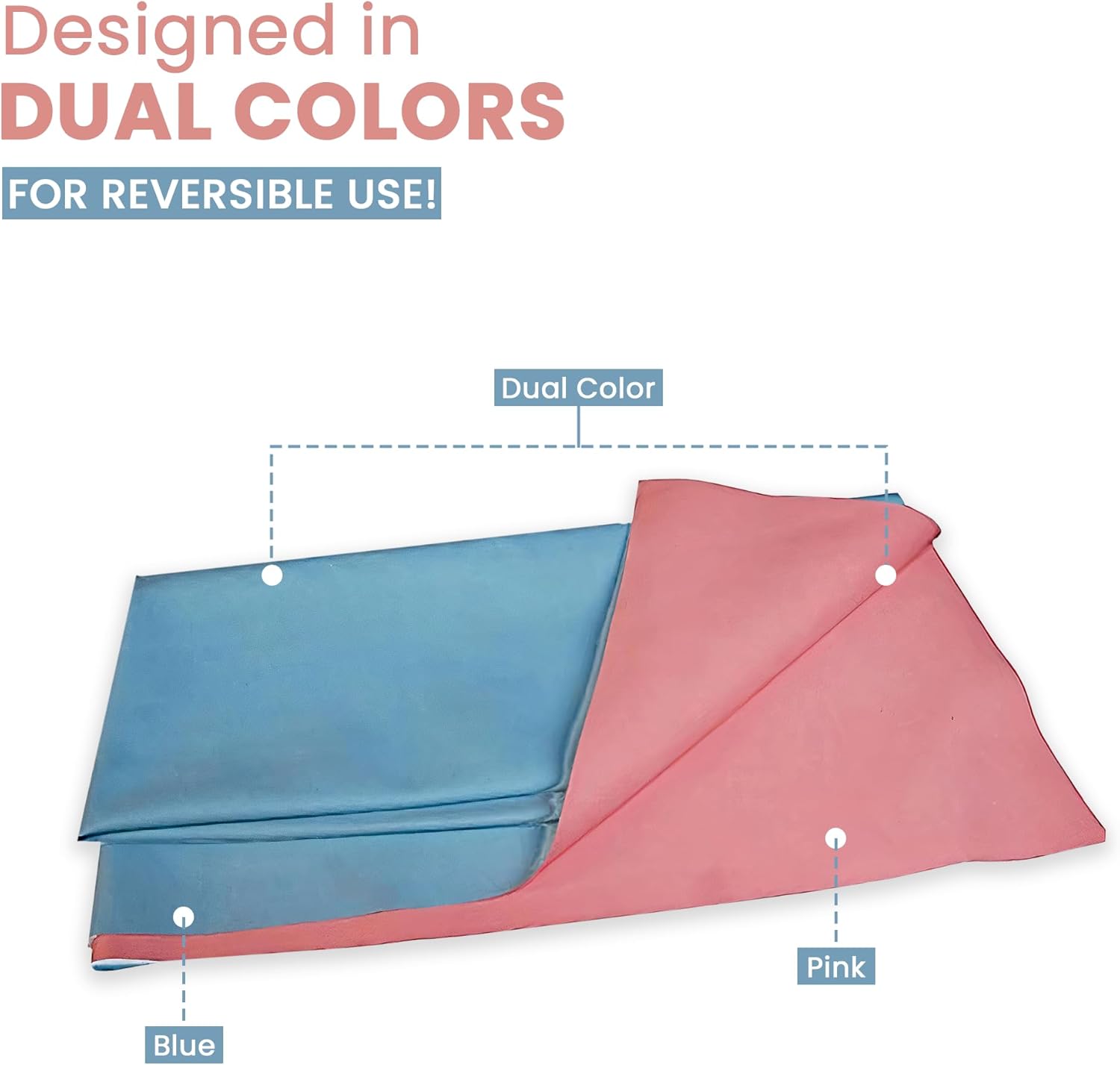 AARAM Funda de goma seca impermeable ultrasuave para cama de niños pequeños y adultos, protector de colchón para dormir de orina, no absorbente,