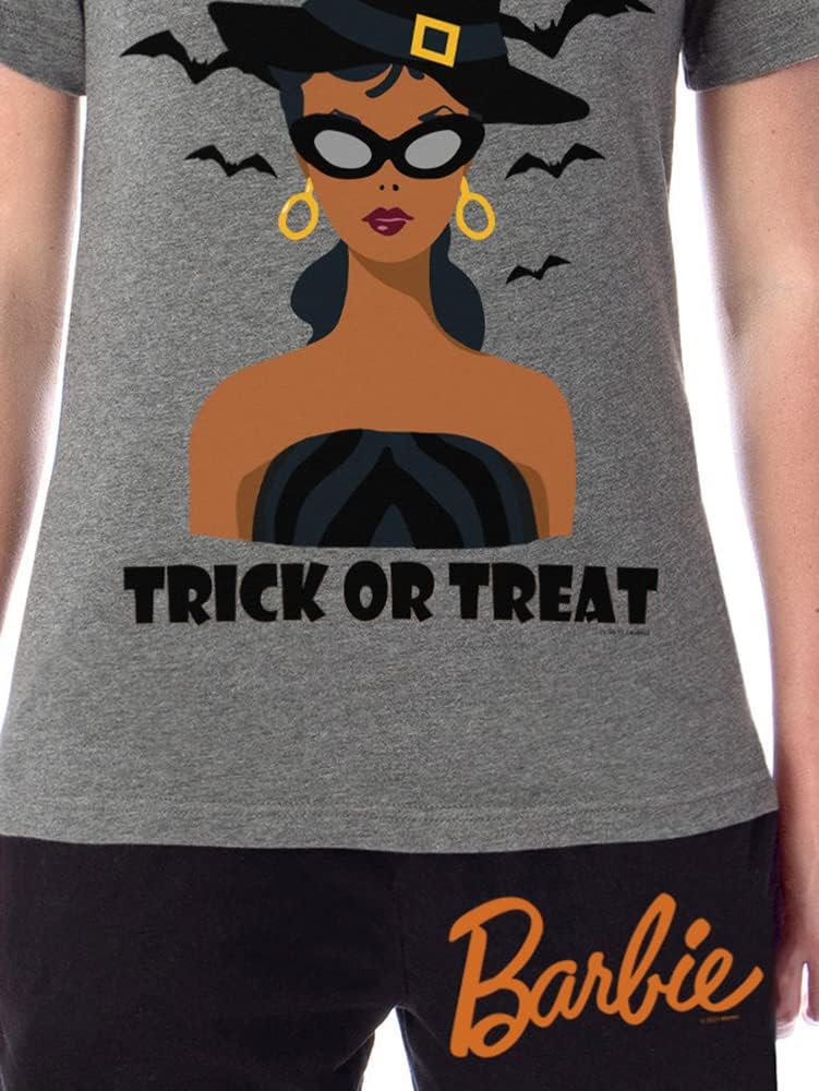 INTIMO Mattel Barbie – Conjunto de pijama para mujer con diseño de bruja para Halloween, Multi colorido