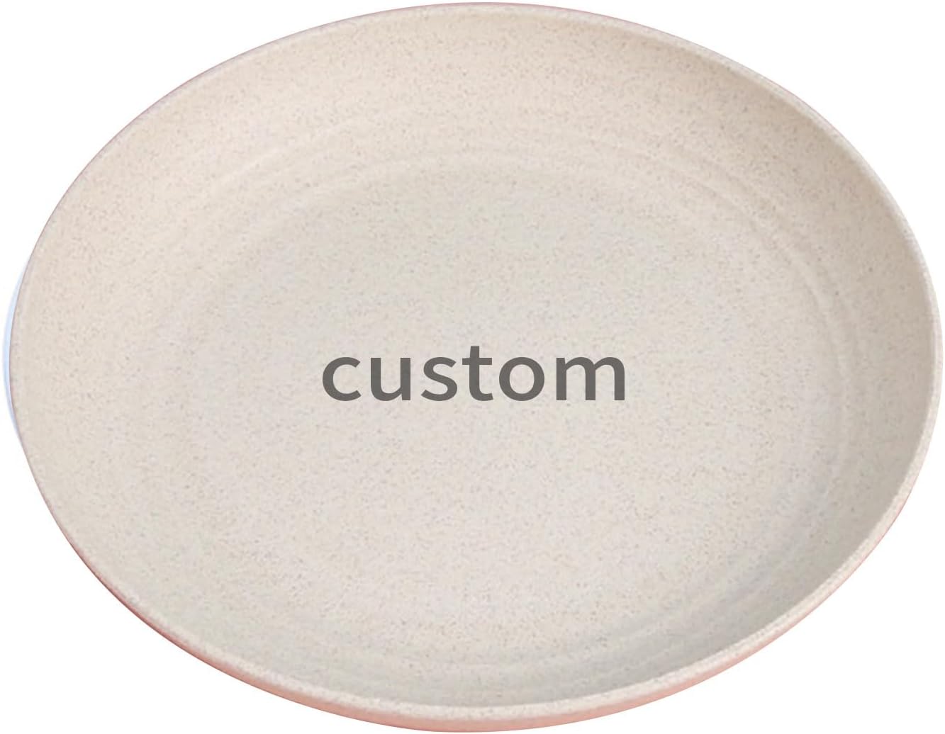 TULTU Vajilla de melamina blanca apta para lavavajillas, platos personalizados irrompibles hechos de cerámica de imitación, regalo para cocina con