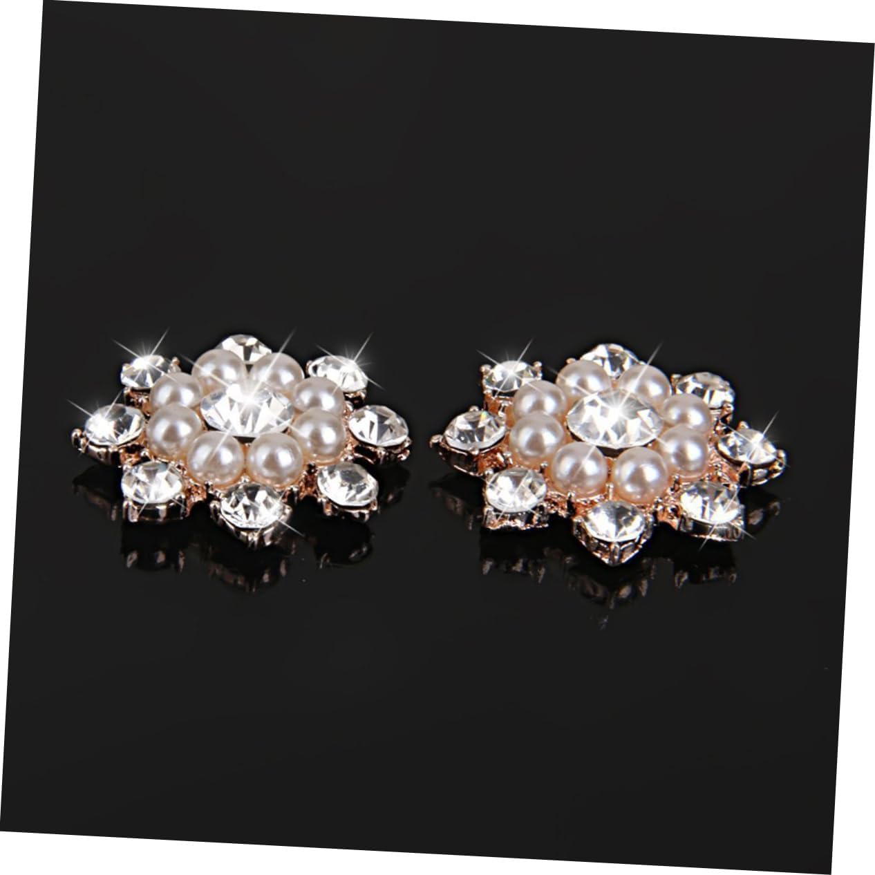 EXCEART 20 piezas de accesorios de diamantes de imitación decoración de la mano decoración de perlas adorno de la boda artesanía adornos de flores