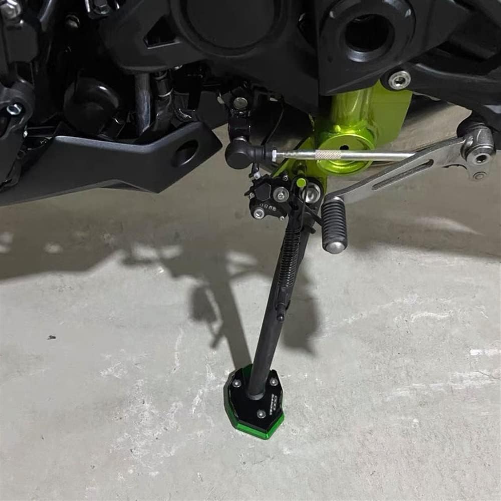 Soporte para Kawasaki para VERSYS 1000 SE 1000SE 2019-2021 Motocicletas Kickstand lateral Soporte Ampliador Placa de extensión Placa de soporte CNC
