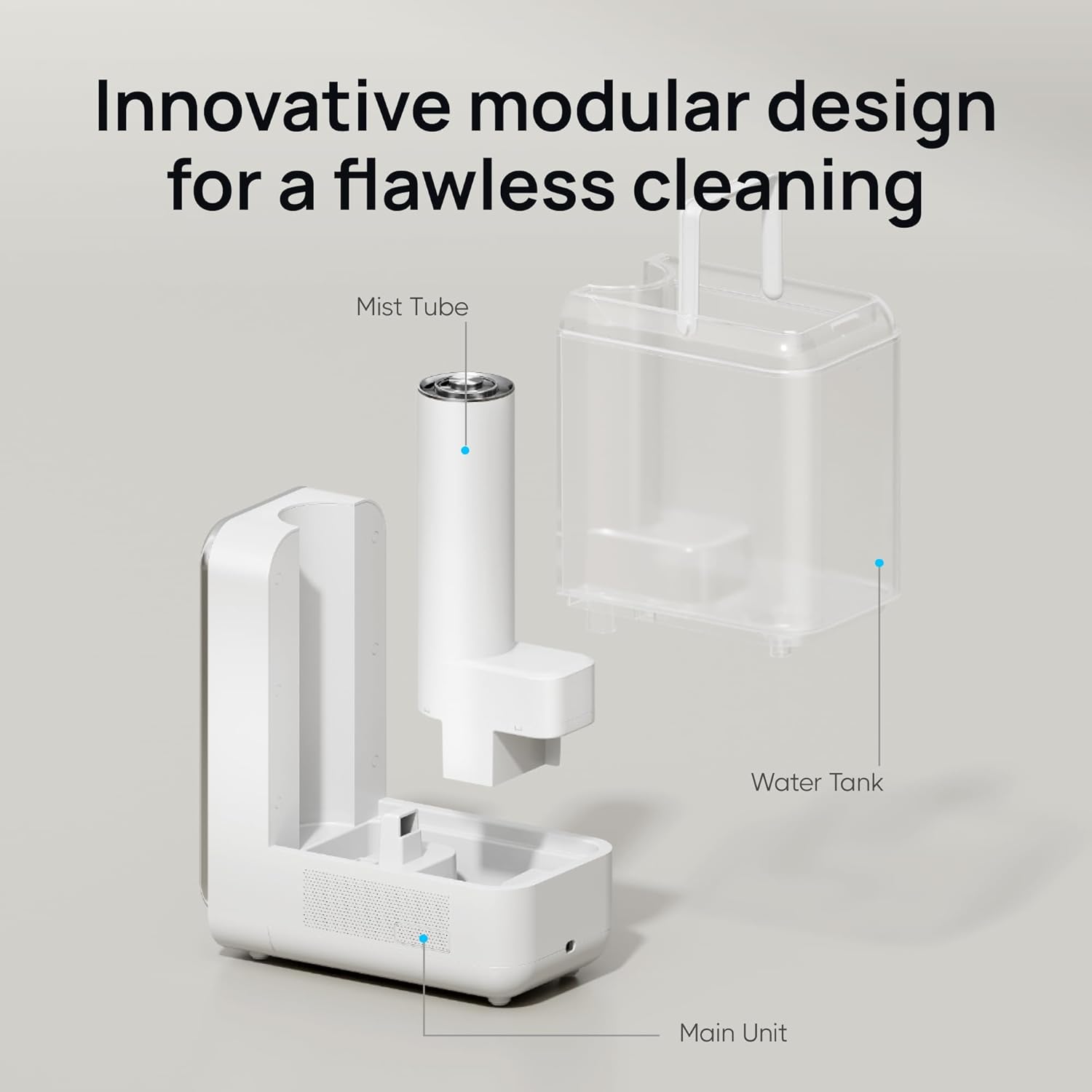 Dreo Humidificadores para dormitorio y hogar, humidificadores inteligentes silenciosos de niebla fría para habitación grande, difusor de aceite y