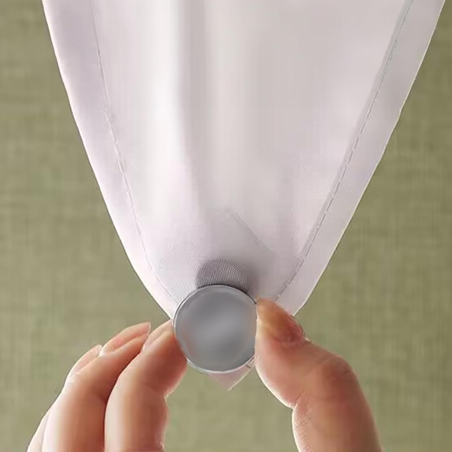 Sanzugh Cortina de ducha con forro a presión, diseño de hojas doradas, sin gancho, juego de cortinas de ducha de tela sin gancho para baño, cortina