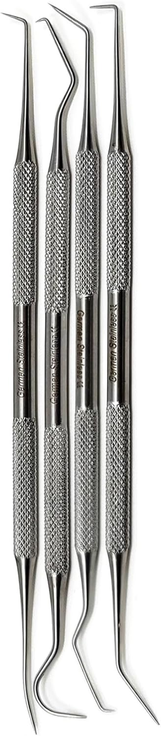 Herramienta profesional de raspador de sarro dental, púas orales para eliminar el cálculo de los dientes, removedor de placas, raspador de dientes