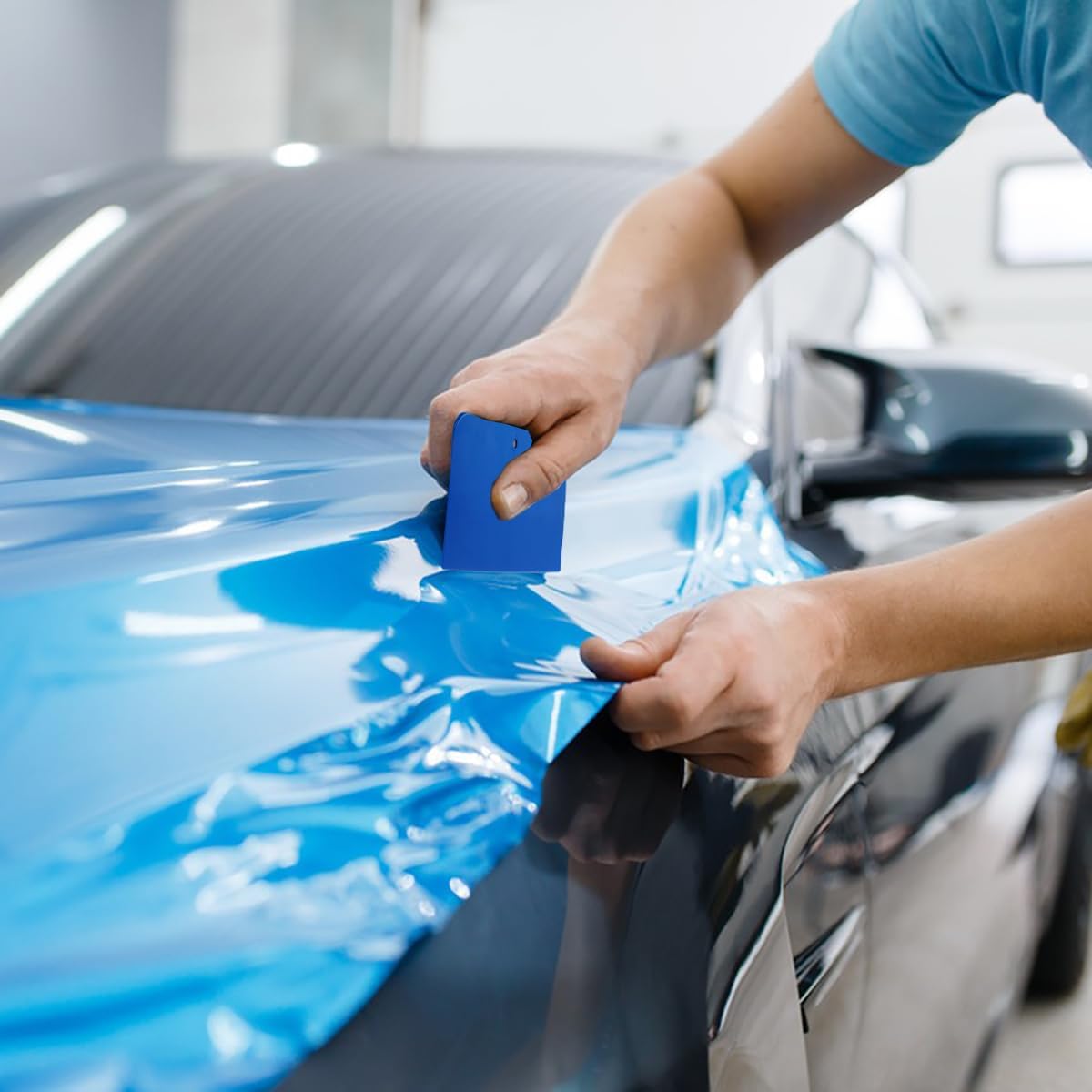 DaKuan Juego de 10 esparcidores de relleno de carrocería automotriz, esparcidor de plástico reutilizable de 6 pulgadas para aplicar rellenos,