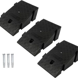 Rampa de entrada para vehículos de automóvil, 2 unidades3 rampas de goma resistentes para bordillos, para automóviles, sillas de ruedas, scooter, Rampa de entrada para vehículos de automóvil, 2 unidades3 rampas de goma resistentes para bordillos, para automóviles, sillas de ruedas, scooter,