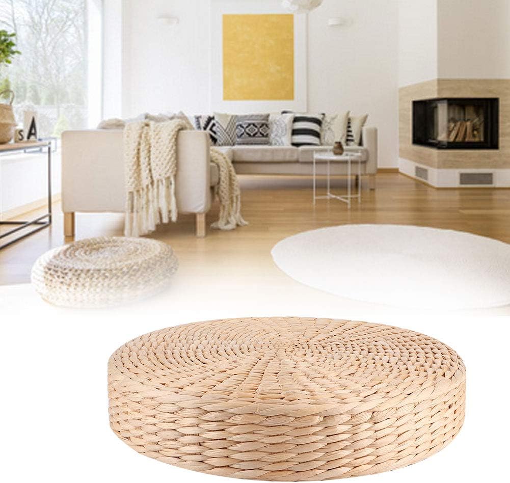 Fydun Hogar redondo Thic asientos cojín puf para tatami té zen ceremonia decoración hogar redondo Thic asientos para la familia