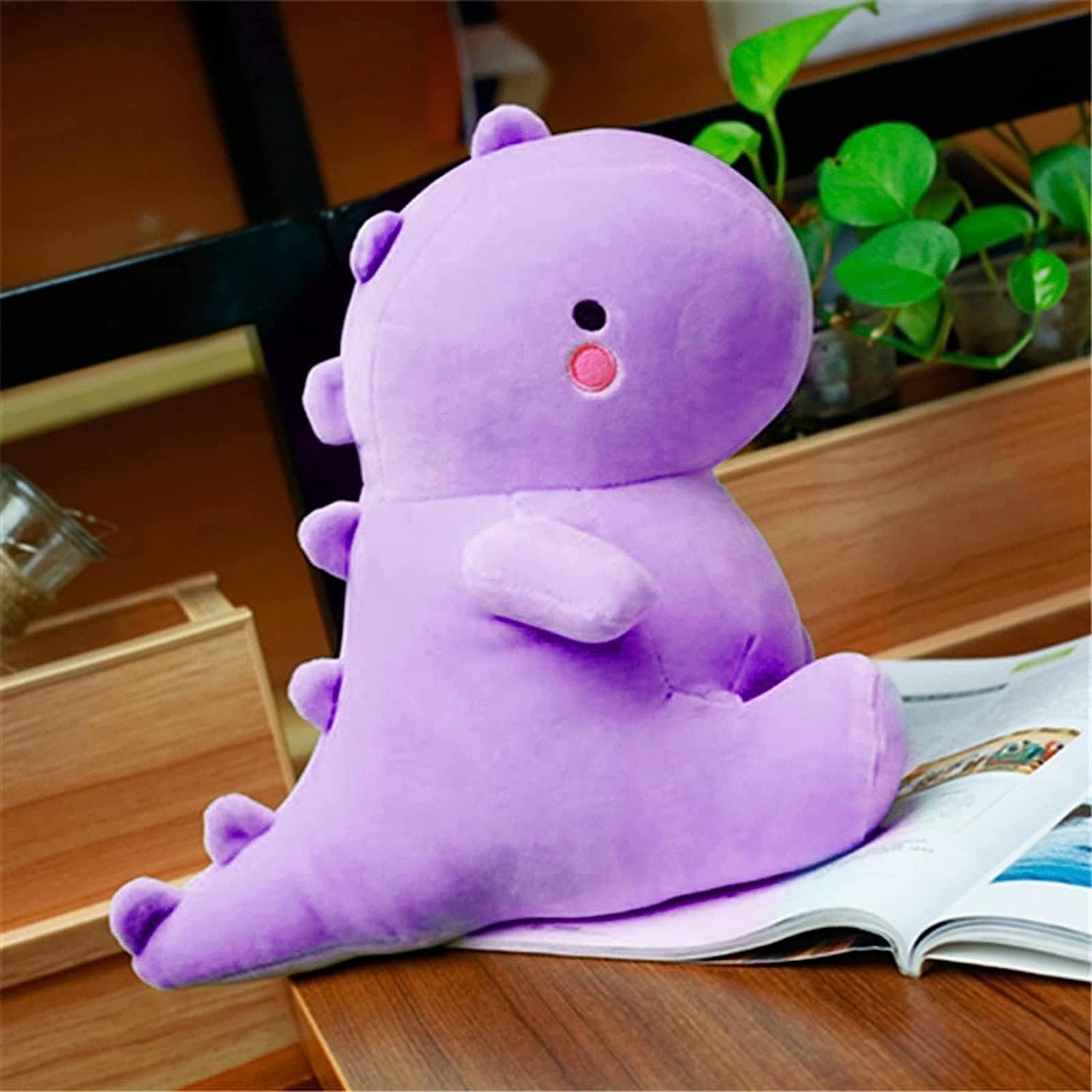 Lindos juguetes de peluche de dinosaurio, animales de peluche de dinosaurio grueso, animales de peluche suaves de dinosaurio, regalos de cumpleaños