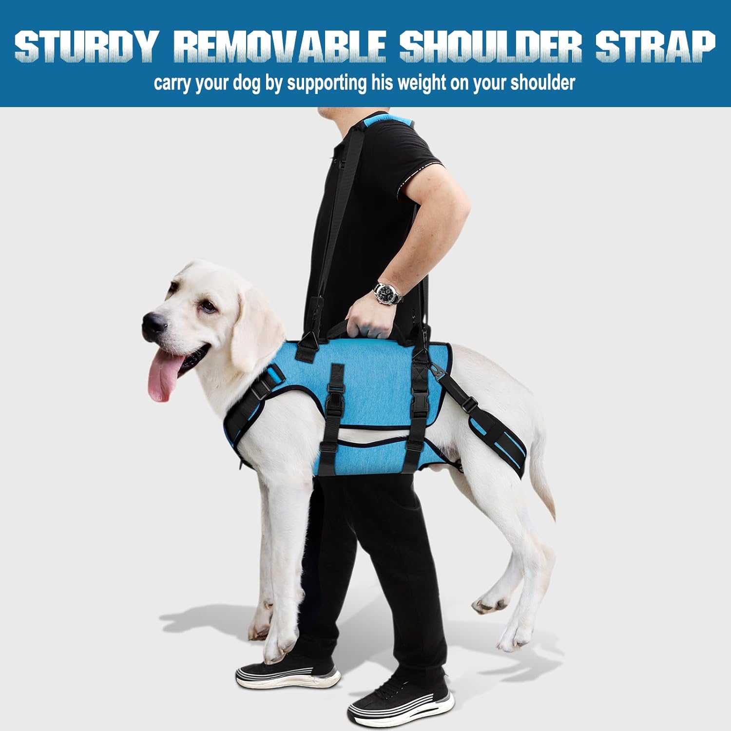 Petnanny – Arnés de elevación para perros grandes y ancianos, arnés de apoyo para patas traseras traseras, ayuda, soporte para levantamiento de