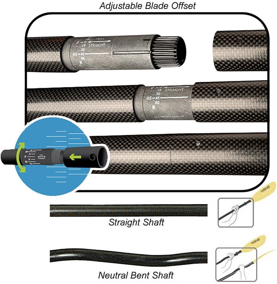 Werner Ovation Carbon Bent Shaft Kayak Paddle