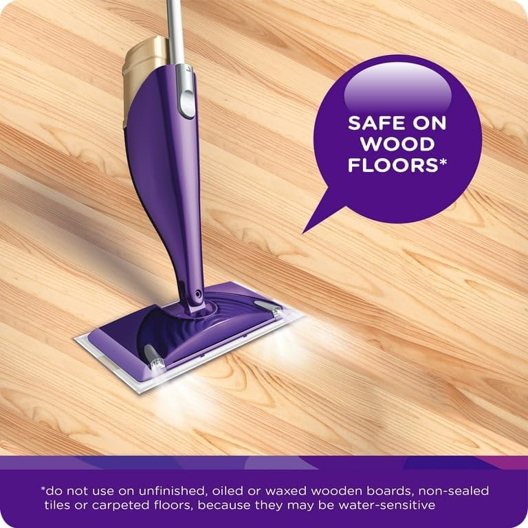 Swiffer WetJet – Solución limpiador multiusos para suelos y madera dura con repuesto Febreze, vainilla lavanda y aroma cómodo, 1.25 litros, paquete