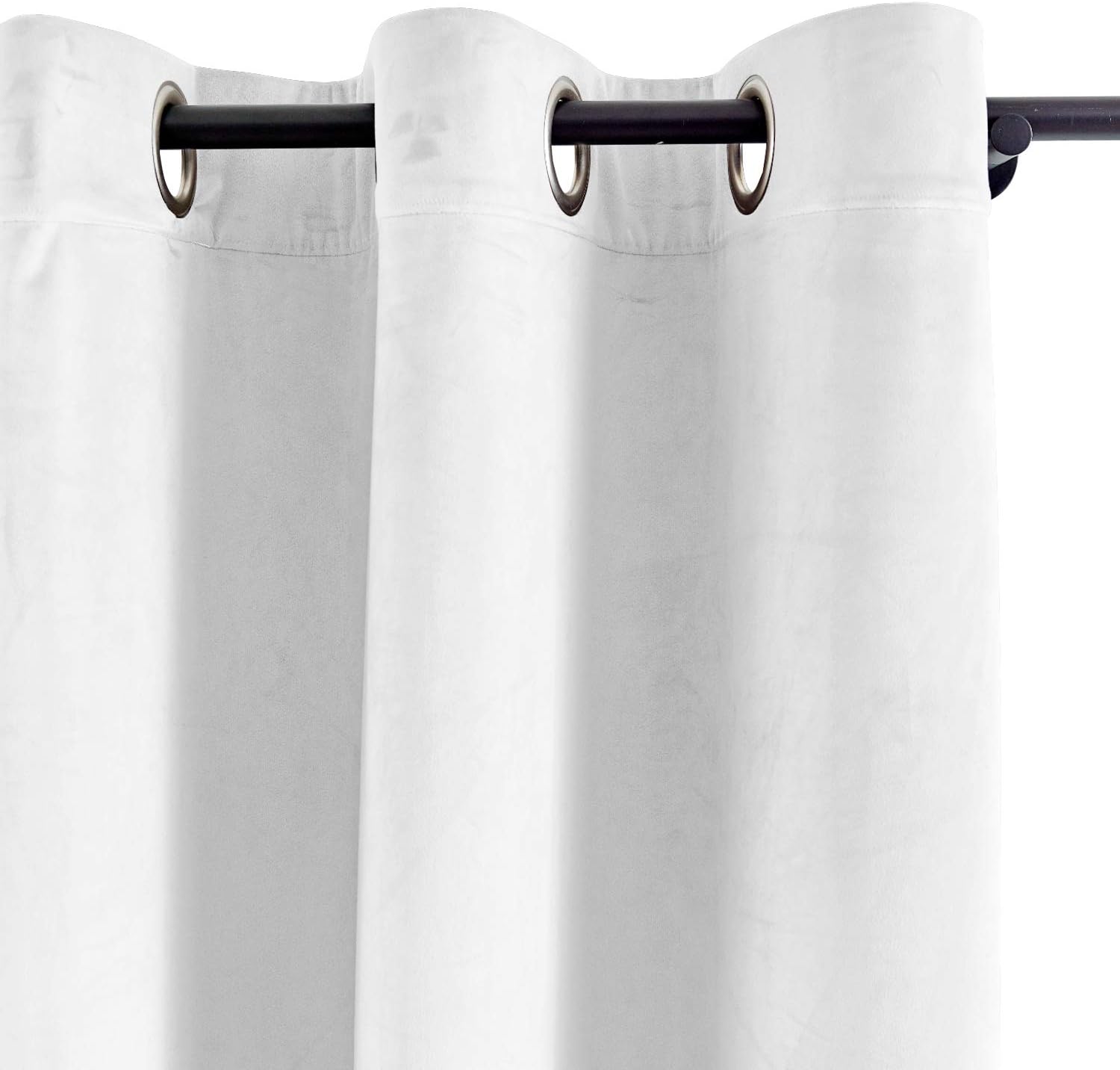 Macochico Cortinas de terciopelo extralargas para sala de estar, cortinas opacas de 168 pulgadas, paneles de cortinas con ojales de níquel para