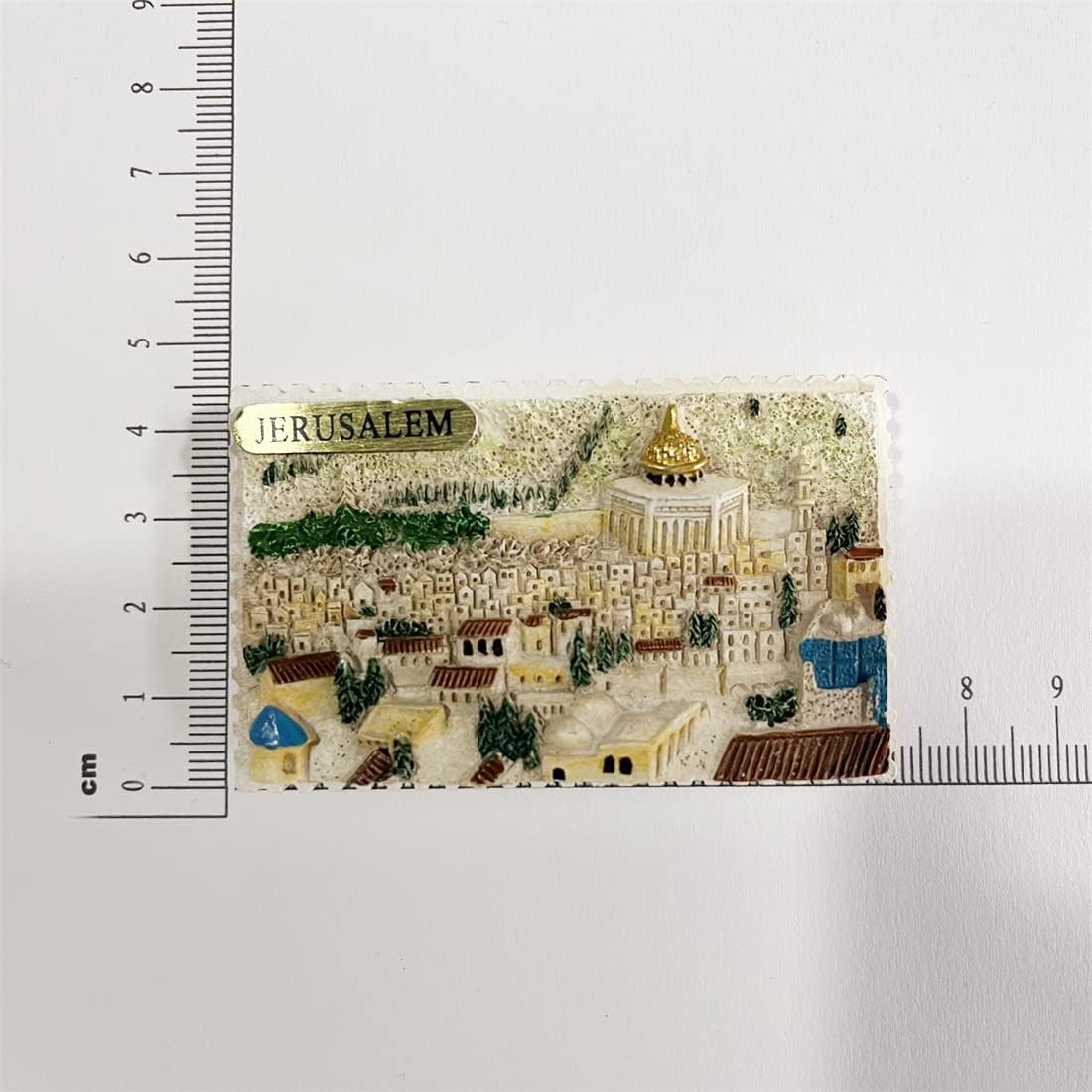 Jerusalem – Imán de nevera 3D, regalo de recuerdo de resina, hecho a mano de Jerusalén, colección de decoración para el hogar y la cocina