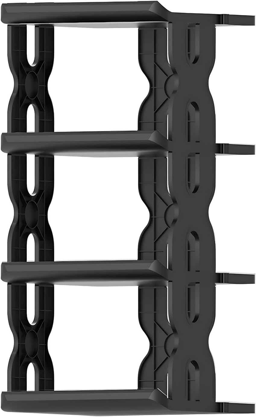 Zapatero vertical negro para entrada, fácil de montar, soporte estrecho para zapatos, organizador de zapatos que ahorra espacio, estante de