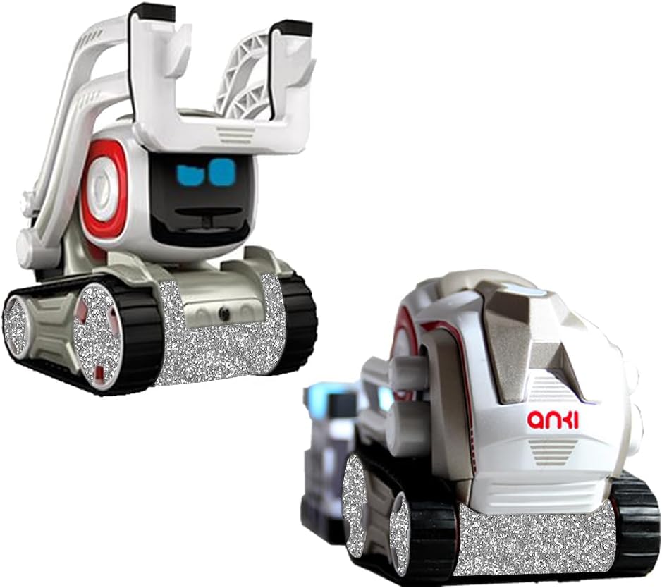 IPG Para Cozmo Robot Face Screen Guard Kit de Decoración Incluye Ruedas y Cuerpo Set 7 Unidades Calcomanías+2 Unidades Protector de Pantalla (Brillo