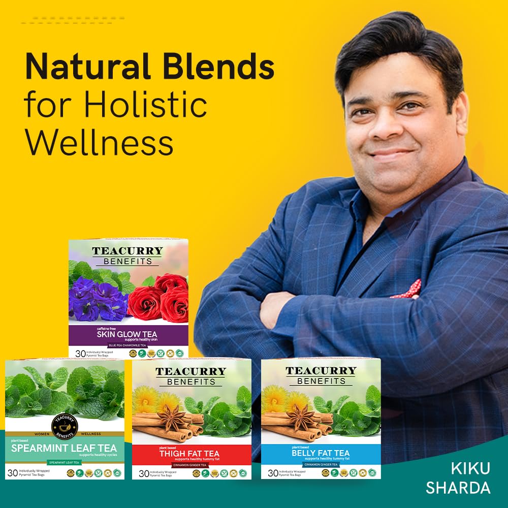 Teacurry Té de fertilidad para hombres (paquete de 1 mes, 30 bolsas de té) – Té de fertilidad para hombres, té de hierbas naturales para apoyar la