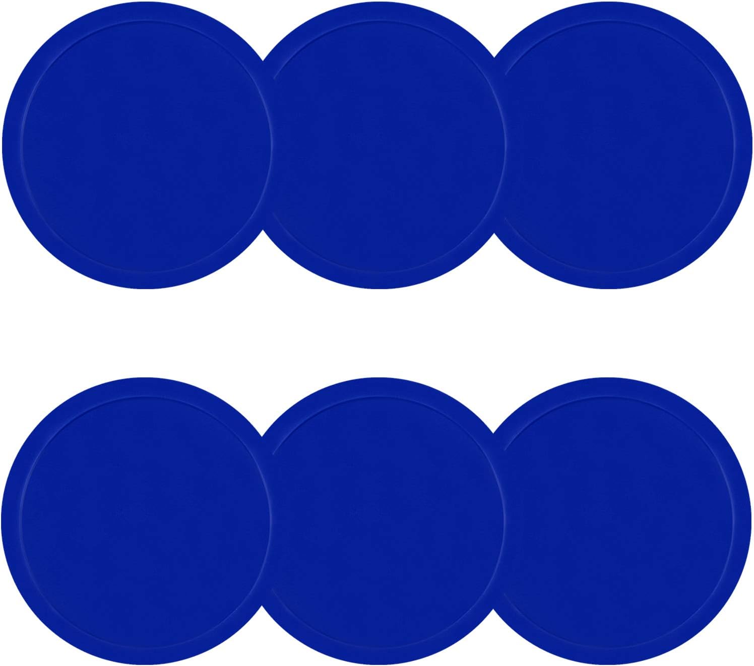 3 14 pulgadas Air Hockey Pucks, paquete de portería de tamaño completo accesorios de repuesto para mesas de juego (6 unidades)