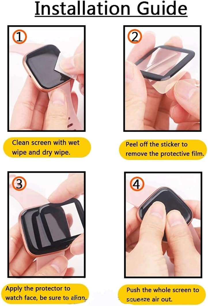 Paquete de 2 Protector de pantalla para reloj inteligente Amazfit Bip 5, cobertura completa, marco curvado 3D, compatible con funda, antiarañazos,