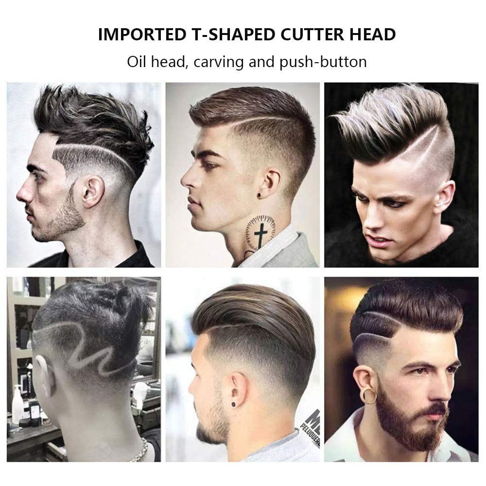 Cortapelos para hombres, cortadora de pelo inalámbrica, kit de corte de pelo, recargable de bajo ruido, recortadora de pelo para el hogar para