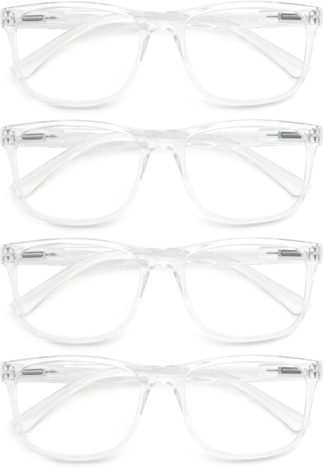 OLOMEE Gafas de lectura grandes para hombre, de gran tamaño, anchas, 1.50, ligeras, claras, con aumento tramposos para hombres con cabeza grande,