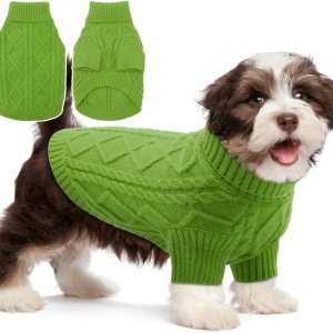 EMUST Suéter para perros, lindo suéter para perro mediano, suéter de Navidad para gatitos, suéter de cuello alto para perros pequeños y medianos, EMUST Suéter para perros, lindo suéter para perro mediano, suéter de Navidad para gatitos, suéter de cuello alto para perros pequeños y medianos,