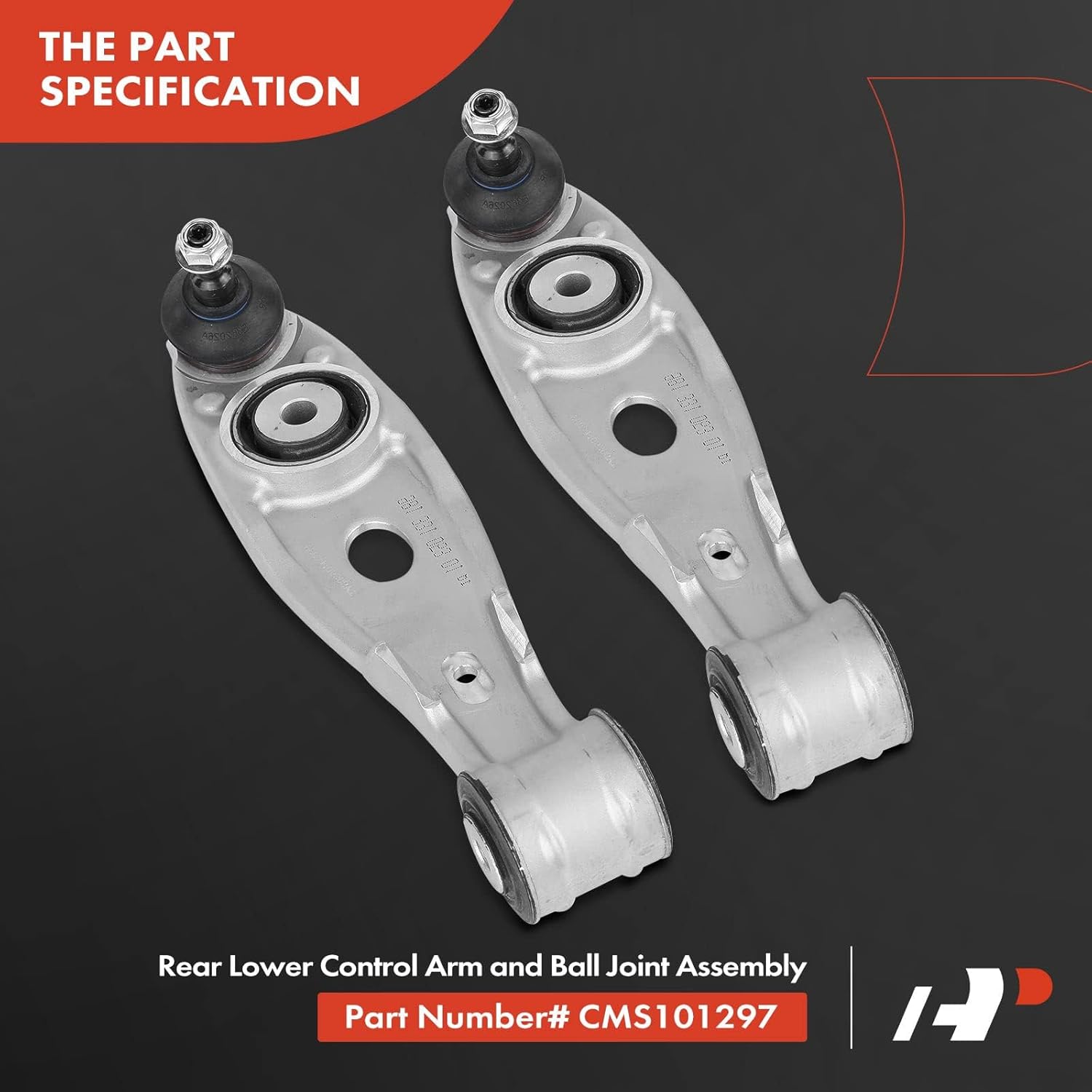 A-Premium 2 brazos de control inferiores traseros, con rótula y buje, compatibles con Porsche 911 1999-2013, Boxster 1997-2012, Cayman 2006-2012