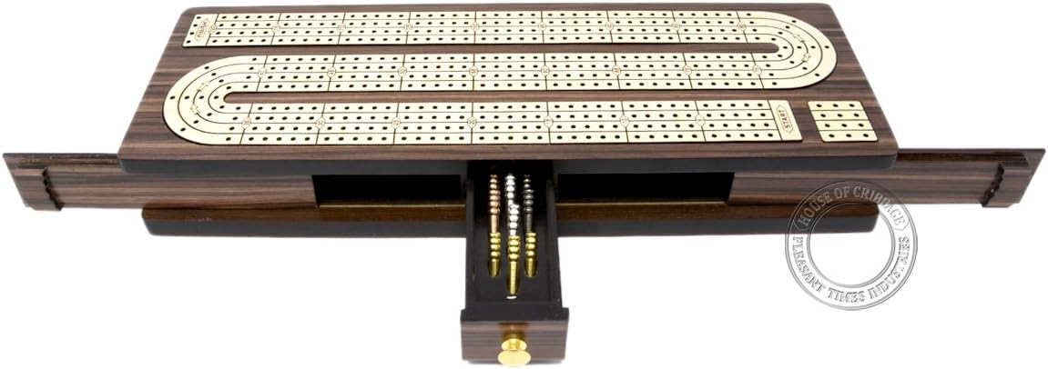 Tabla continua para cuna con incrustaciones de 4 pistas de palisandroarce con tapas deslizantes y cajón
