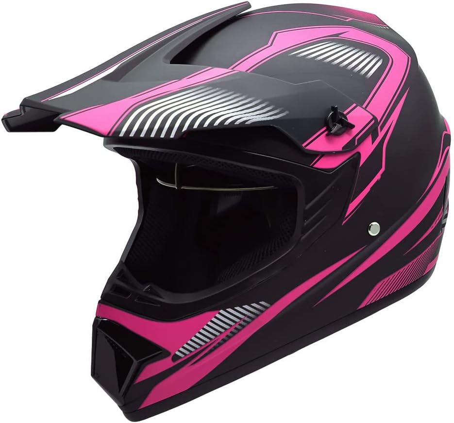 Casco para adultos de 4 ruedas, casco de motocross DOTFMVSS-218, cómodo y transpirable, casco completo para locomotoras utilizadas en todas las
