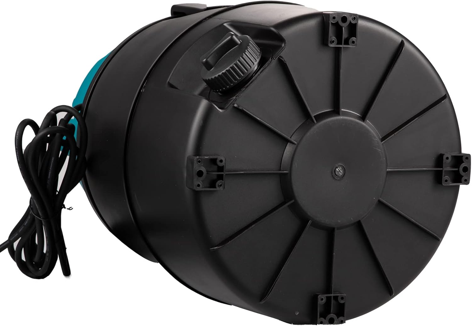 VEVOR Aspiradora de estanque, motor de 1400 W en sistema de succión de una sola cámara, motor de 120 V con cable eléctrico de 15 pies, 4 cabezales