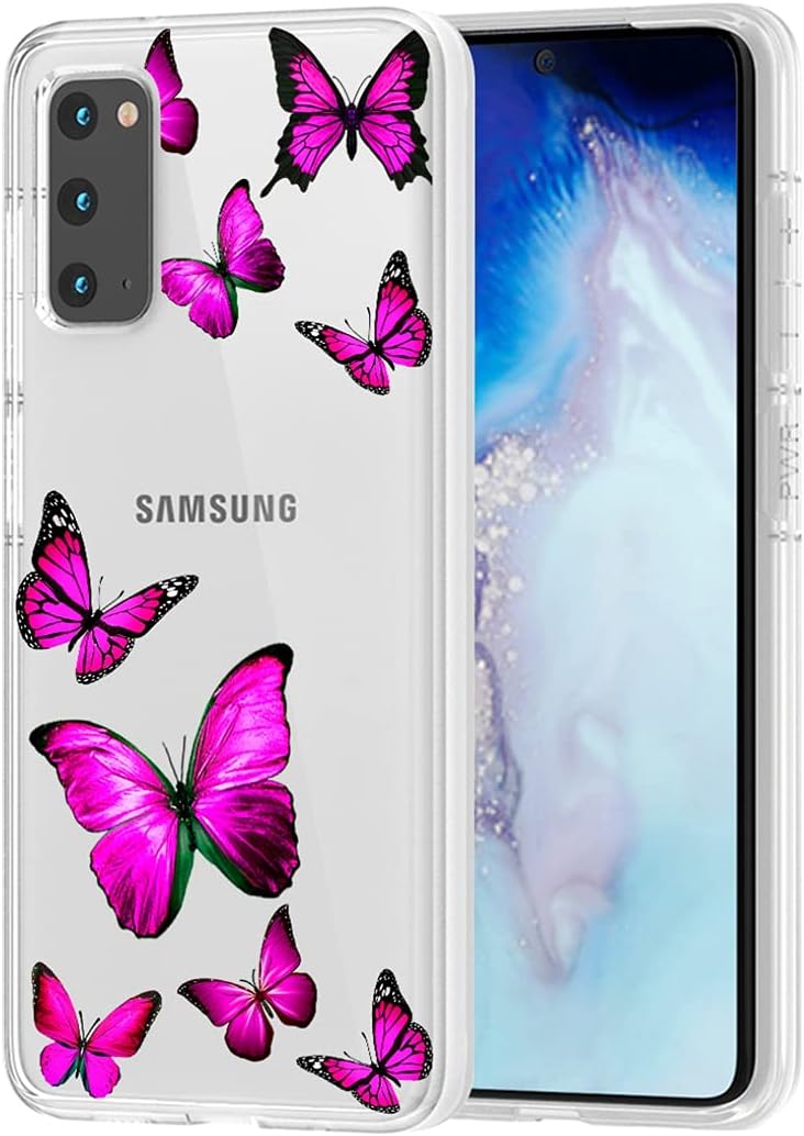 Tothedu Funda de teléfono para Galaxy S20 5G de 6.2 pulgadas (no compatible con S20 FE), Samsung S20 para niñas, transparente, delgada, a prueba de