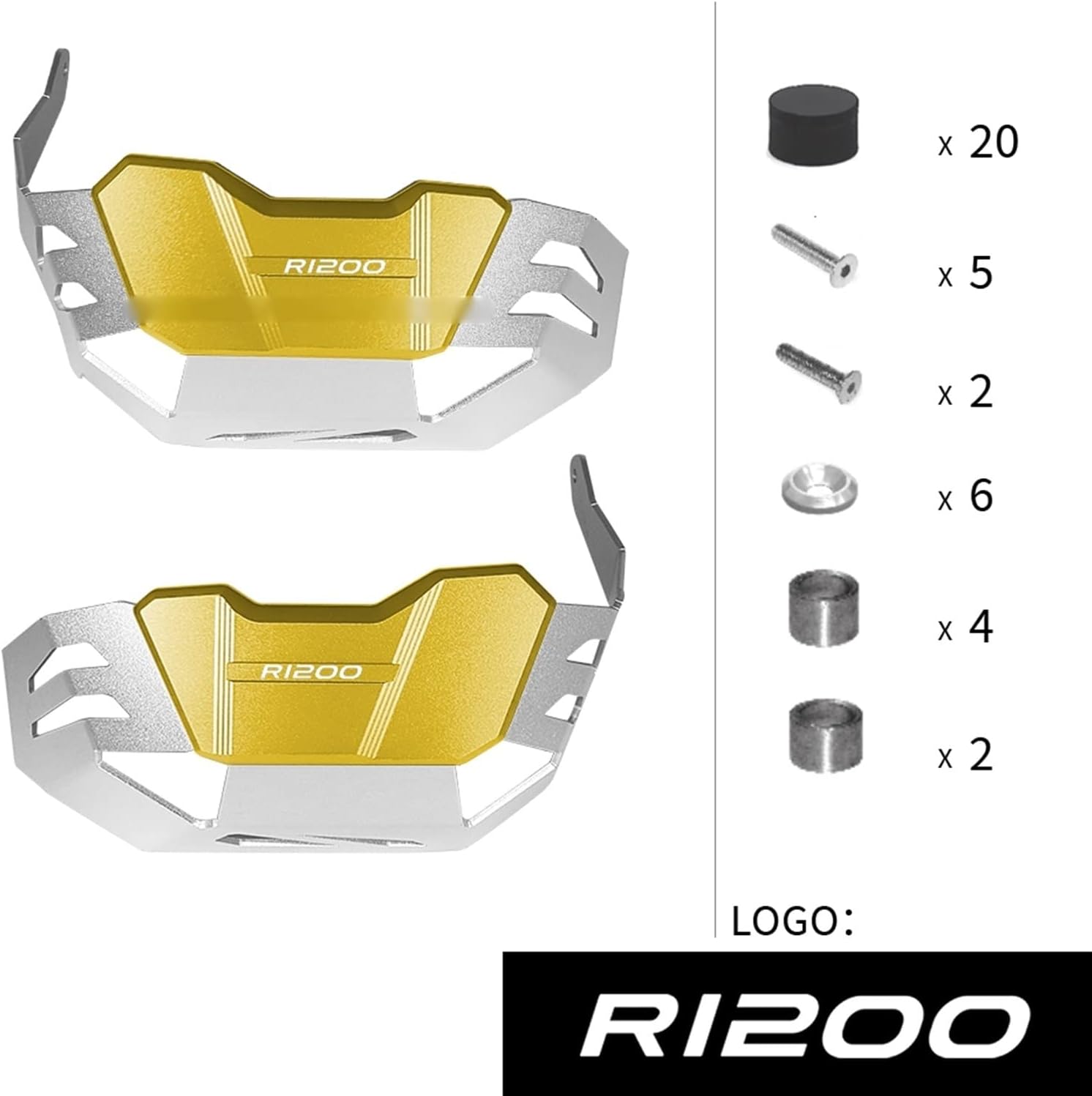 Protector de motor para BMW R1200R R1200GS R 1200 GS R RnineT R NineT R NineT Protector de motocicleta Protector de cilindro Protectores de culata